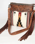 American Darling Signature Crossbody Hand Tooled Saddle Blanket Genuine Leather Women Bag Western Handbag Purse