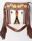 American Darling Signature Crossbody Hand Tooled Saddle Blanket Genuine Leather Women Bag Western Handbag Purse