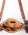 American Darling Signature Crossbody Hand Tooled Saddle Blanket Genuine Leather Women Bag Western Handbag Purse