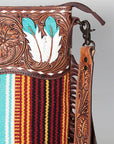 American Darling Signature Crossbody Hand Tooled Saddle Blanket Genuine Leather Women Bag Western Handbag Purse