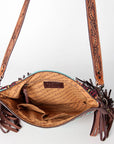 American Darling Signature Crossbody Hand Tooled Saddle Blanket Genuine Leather Women Bag Western Handbag Purse