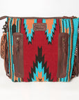 American Darling ADBGZ139A Signature Crossbody Hand Tooled Saddle Blanket Genuine Leather Women Bag Western Handbag Purse
