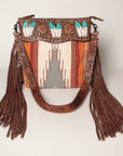 American Darling ADBGZ365 Signature Crossbody Hand Tooled Saddle Blanket Genuine Leather Women Bag Western Handbag Purse