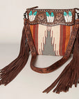 American Darling ADBGZ365 Signature Crossbody Hand Tooled Saddle Blanket Genuine Leather Women Bag Western Handbag Purse