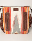 American Darling ADBGZ365 Signature Crossbody Hand Tooled Saddle Blanket Genuine Leather Women Bag Western Handbag Purse