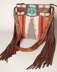 American Darling ADBGZ365 Signature Crossbody Hand Tooled Saddle Blanket Genuine Leather Women Bag Western Handbag Purse