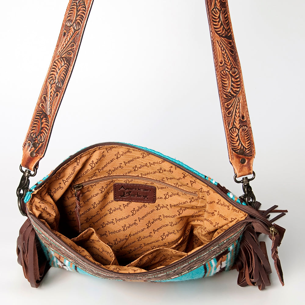 American Darling Signature Crossbody Hand Tooled Saddle Blanket Genuine Leather Women Bag Western Handbag Purse