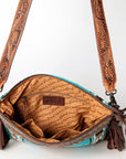 American Darling Signature Crossbody Hand Tooled Saddle Blanket Genuine Leather Women Bag Western Handbag Purse