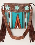 American Darling Signature Crossbody Hand Tooled Saddle Blanket Genuine Leather Women Bag Western Handbag Purse