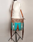 American Darling Signature Crossbody Hand Tooled Saddle Blanket Genuine Leather Women Bag Western Handbag Purse