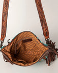 American Darling Signature Crossbody Hand Tooled Saddle Blanket Genuine Leather Women Bag Western Handbag Purse