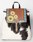 American Darling Hand Tooled Hair On Genuine Leather Women Bag Western Handbag Purse