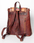 American Darling Hand Tooled Hair On Genuine Leather Women Bag Western Handbag Purse