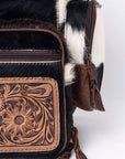 ADBG860A American Darling Hand Tooled Hair On Genuine Leather Women Bag Western Handbag Purse