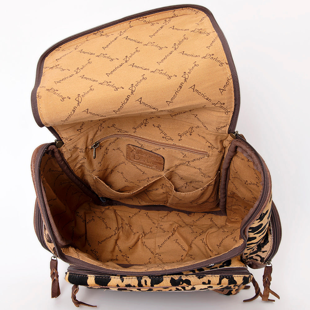 ADBG860C American Darling Hand Tooled Hair On Genuine Leather Women Bag Western Handbag Purse