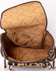 ADBG860C American Darling Hand Tooled Hair On Genuine Leather Women Bag Western Handbag Purse
