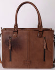 American Darling Briefcase Hand Tooled Saddle Blanket Genuine Leather women bag western handbag purse