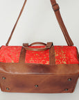 American Darling ADBGS174C Duffel Hair On Genuine Leather Women Bag Western Handbag Purse