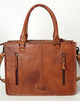 American Darling Briefcase Hand Tooled Saddle Blanket Genuine Leather women bag western handbag purse