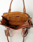 American Darling Briefcase Hand Tooled Saddle Blanket Genuine Leather women bag western handbag purse
