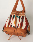 ADBG862A American Darling Hand Tooled Saddle Blanket Genuine Leather Women Bag Western Handbag Purse