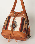 ADBG862B American Darling Hand Tooled Saddle Blanket Genuine Leather Women Bag Western Handbag Purse