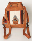 ADBG862B American Darling Hand Tooled Saddle Blanket Genuine Leather Women Bag Western Handbag Purse