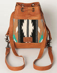 ADBG862C American Darling Hand Tooled Saddle Blanket Genuine Leather Women Bag Western Handbag Purse