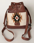 ADBG862D American Darling Hand Tooled Saddle Blanket Genuine Leather Women Bag Western Handbag Purse