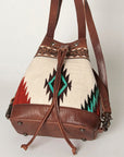ADBG862E American Darling Hand Tooled Saddle Blanket Genuine Leather Women Bag Western Handbag Purse