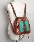 ADBG862F American Darling Hand Tooled Saddle Blanket Genuine Leather Women Bag Western Handbag Purse