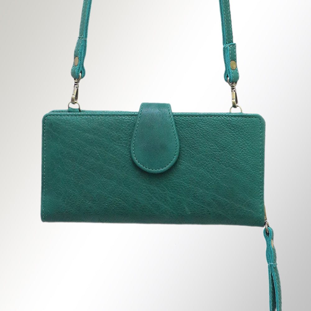 American Darling Wristlet Genuine Leather Women Bag Western Handbag Purse