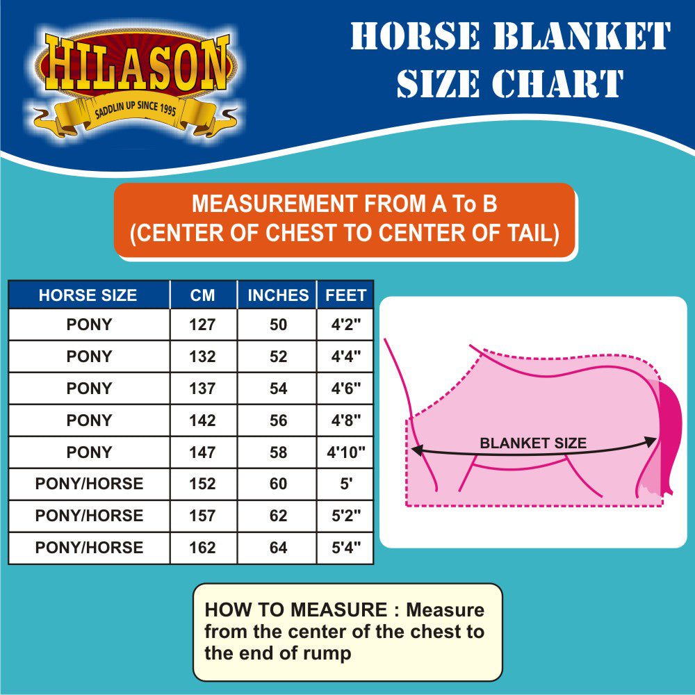 Hilason 600D Winter Waterproof Pony Horse Turnout Blanket US Flag