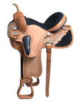 HILASON Western Horse Saddle American Leather Flex Trail Barrel Racing | for Horses
