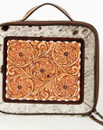 American Darling ADBGA225A Jewelry Case Hand Tooled Hair On Genuine Leather Women Bag Western Handbag Purse