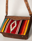 American Darling ADBGA255 Large Crossbody Hand Tooled Saddle Blanket Genuine Leather Women Bag Western Handbag Purse