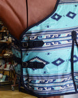 Hilason Horse Fly Sheet Uv Protect Mesh Bug Mosquito Summer Turquoise Aztec