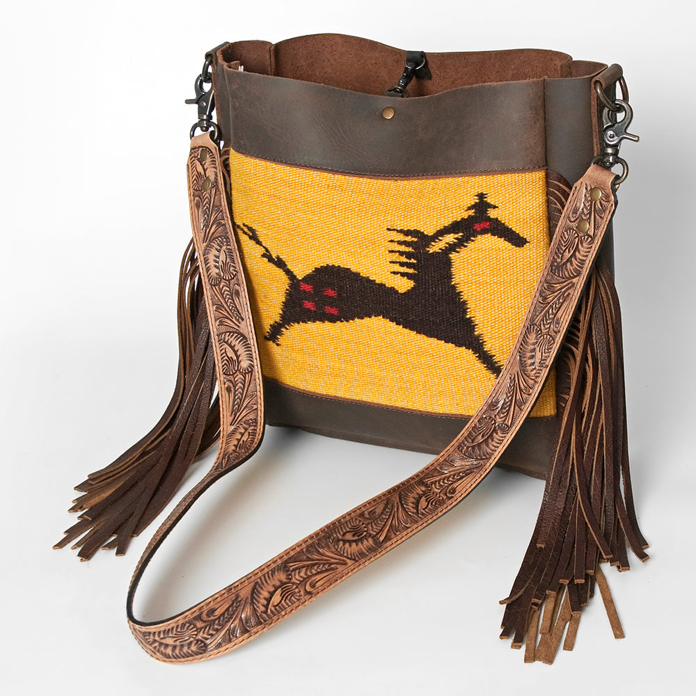 American Darling Large Crossbody Saddle Blanket Genuine Leather Western Women Bag Handbag Purse | Western Crossbody Bag | Travel Crossbody Bags | College Crossbody Bag | Casual Crossbody Bag