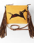 American Darling Cross Body Saddle Blanket Genuine Leather Women Bag Western Handbag Purse