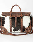 American Darling ADBG516 Duffel Hand Tooled Saddle Blanket Genuine Leather Women Bag Western Handbag Purse