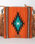 American Darling Cross Body Hand Tooled Saddle Blanket Genuine Leather Women Bag Western Handbag Purse