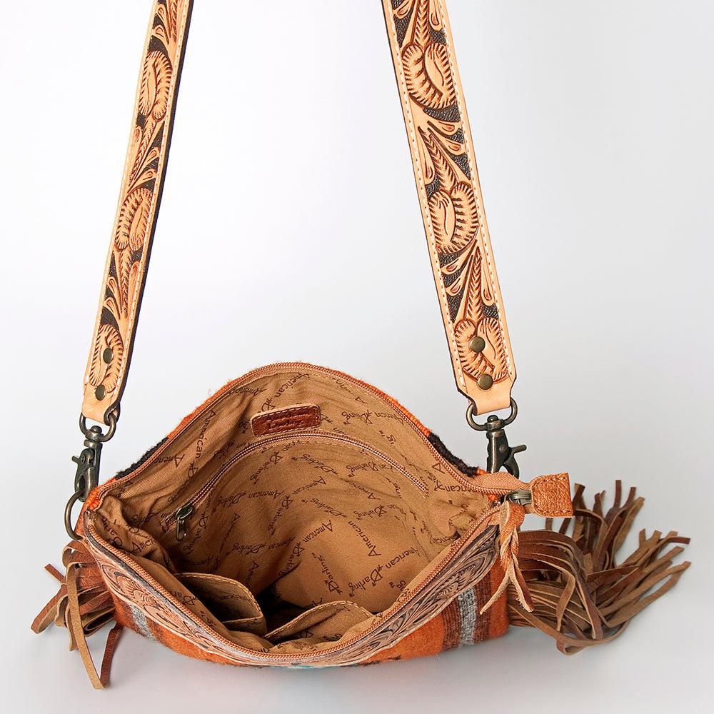 American Darling Cross Body Hand Tooled Saddle Blanket Genuine Leather Women Bag Western Handbag Purse