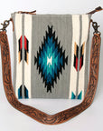 ADBG864C American Darling Saddle Blanket Genuine Leather Women Bag Western Handbag Purse