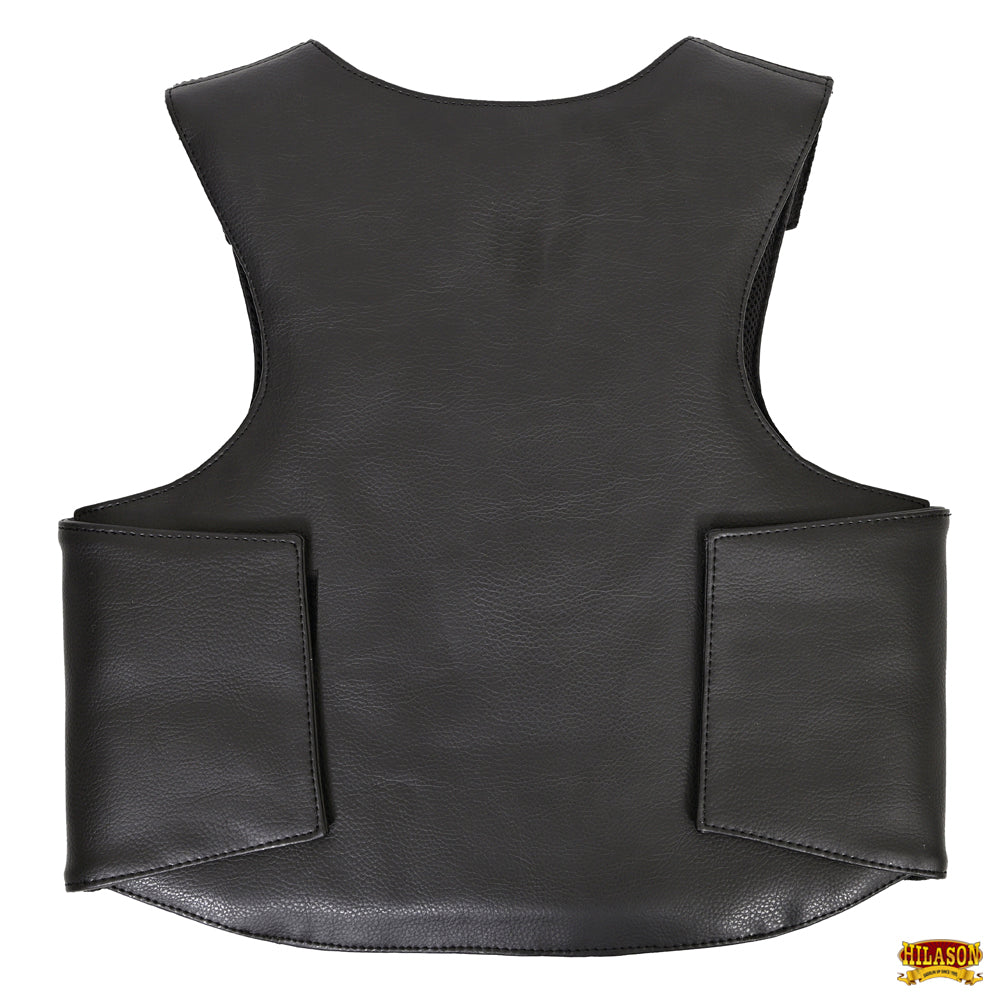 Hilason Kids Junior Youth Bull Riding Pro Rodeo Leather Protective Vest