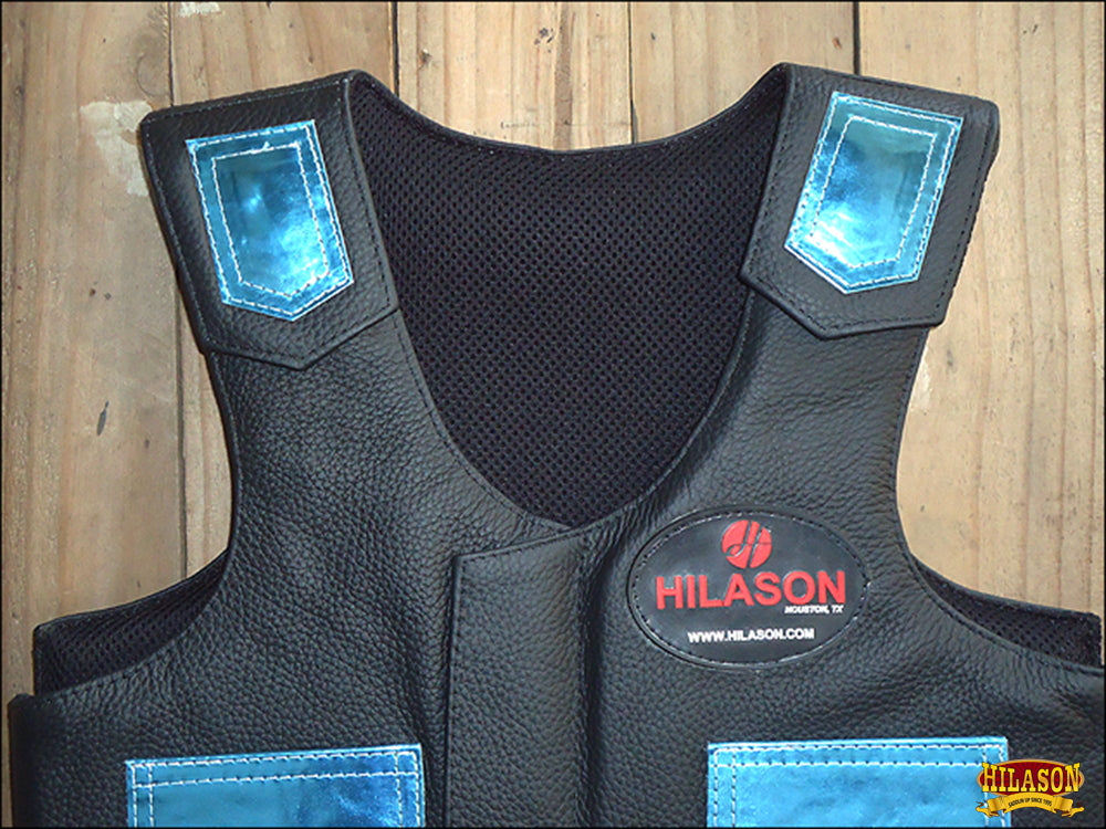 Hilason Kids Junior Youth Horse Riding Pro Rodeo Leather Protective Vest