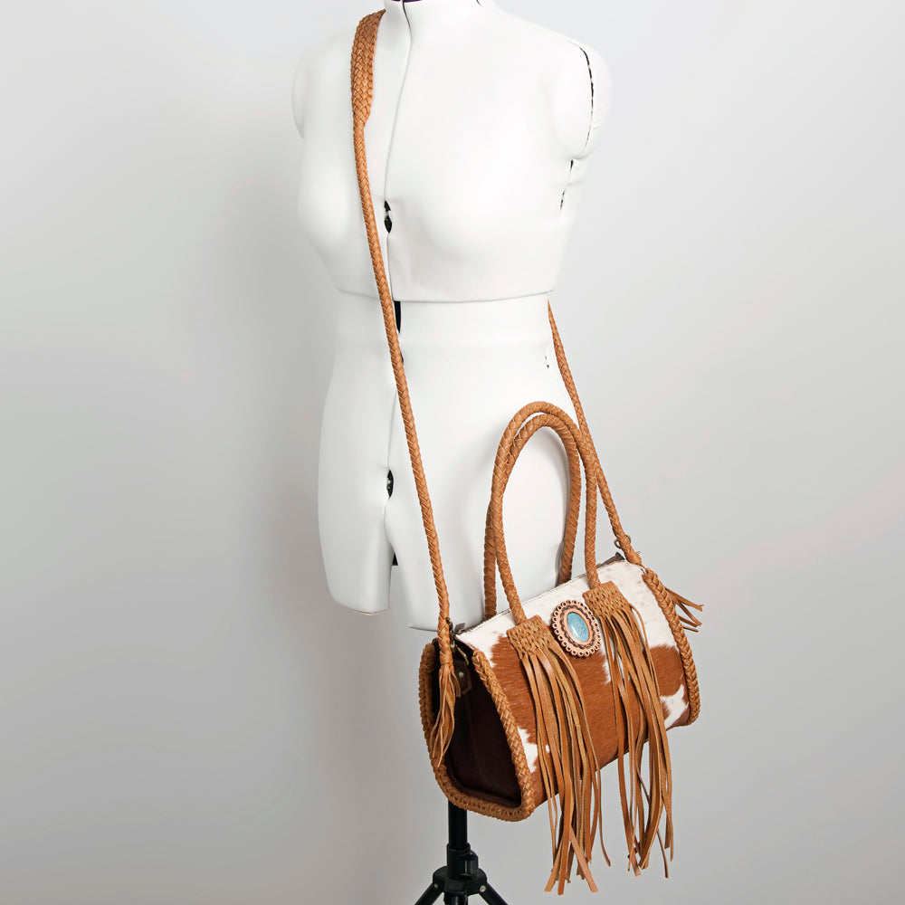 American Darling Hair On Genuine Leather Women Bag Western Handbag Purse