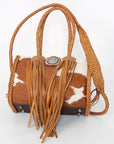 American Darling Hair On Genuine Leather Women Bag Western Handbag Purse