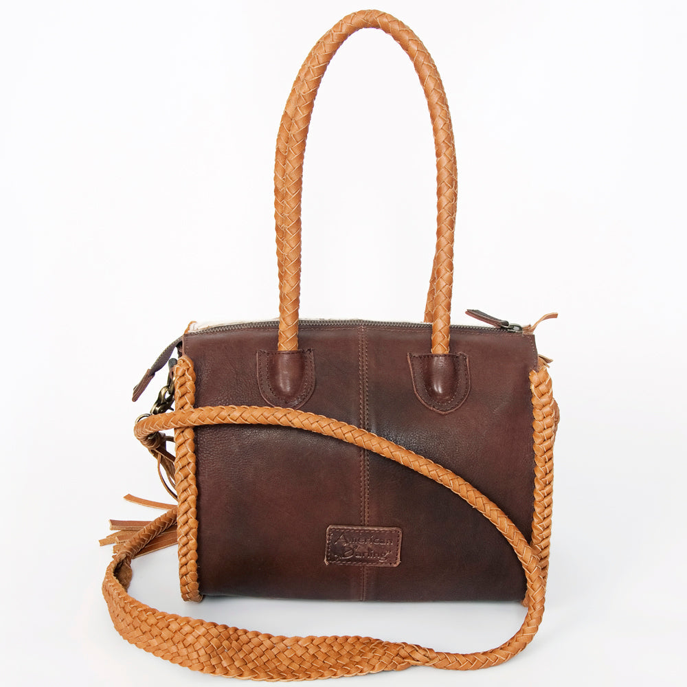 American Darling Hair On Genuine Leather Women Bag Western Handbag Purse