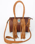 American Darling Hair On Genuine Leather Women Bag Western Handbag Purse