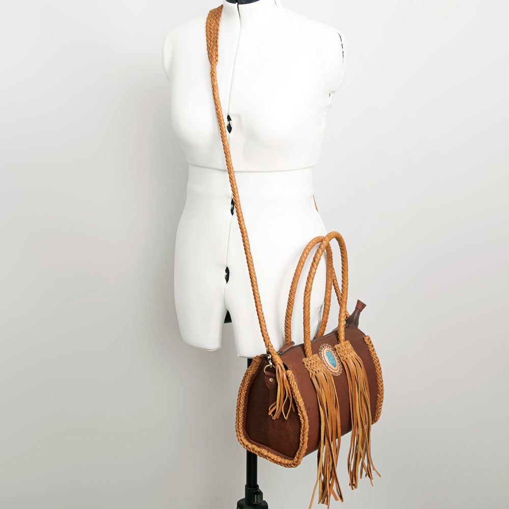 American Darling Hair On Genuine Leather Women Bag Western Handbag Purse